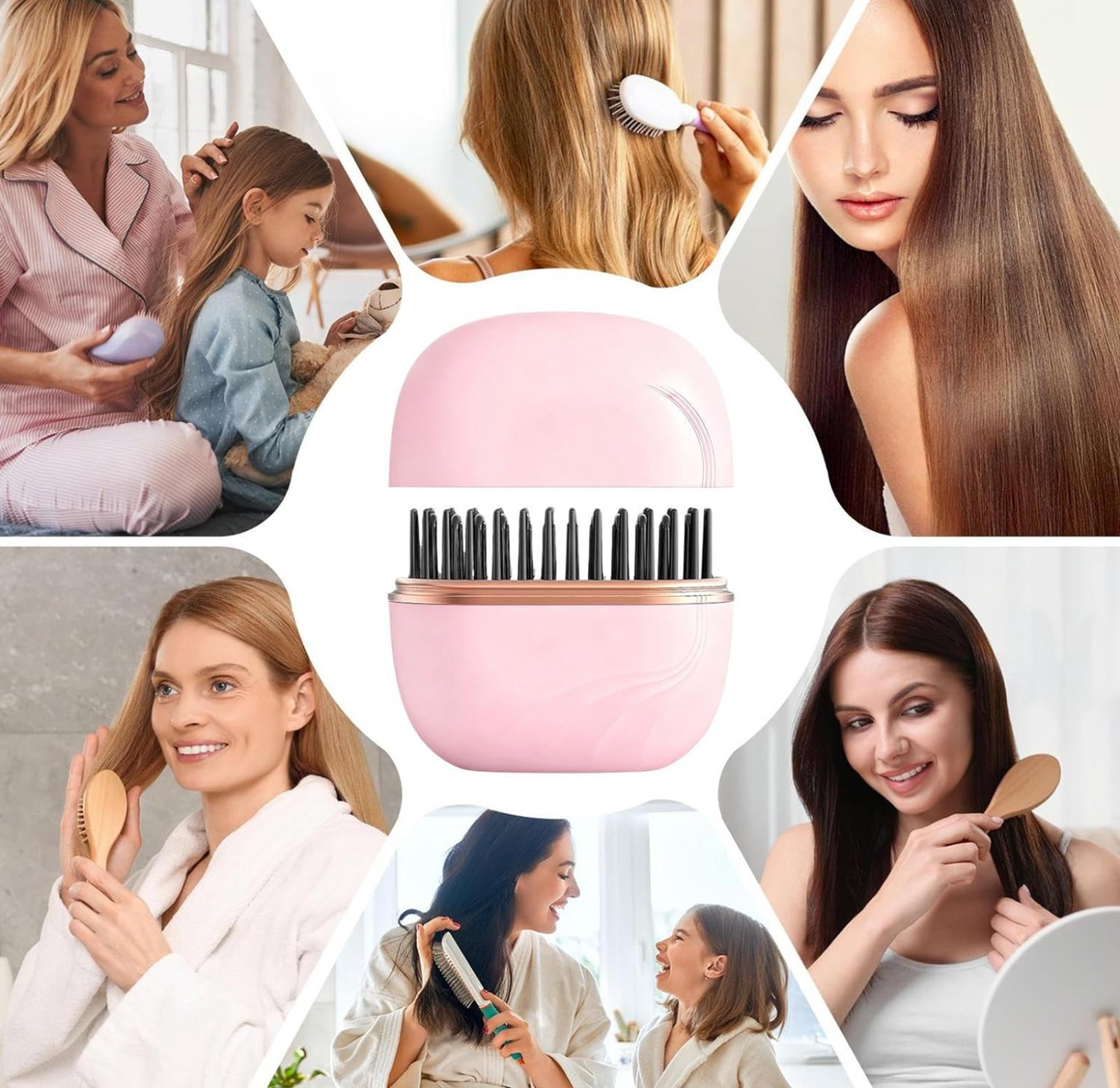 mini spazzola capelli elettrica