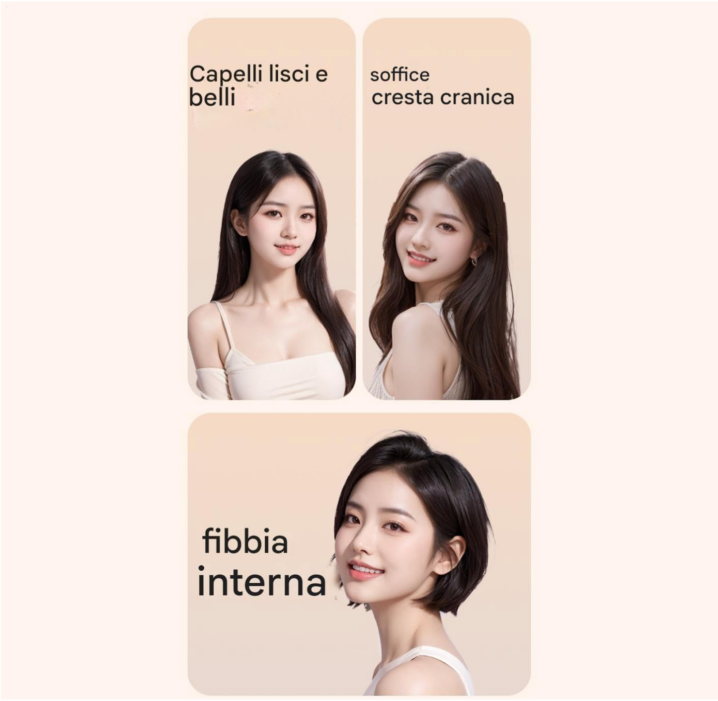 mini spazzola capelli elettrica